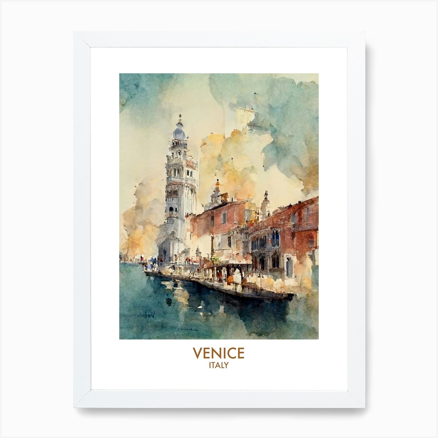 Venice (Italy) 5x7 Watercolor Print – Lilyvine Design