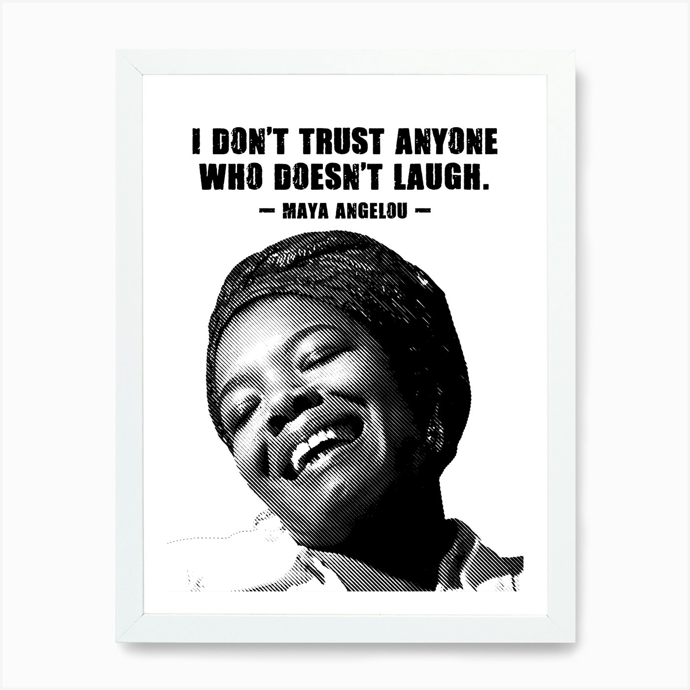Maya Angelou American Activist Quot Framed Wall Art Poster Canvas Print Picture - Picture 3 of 4