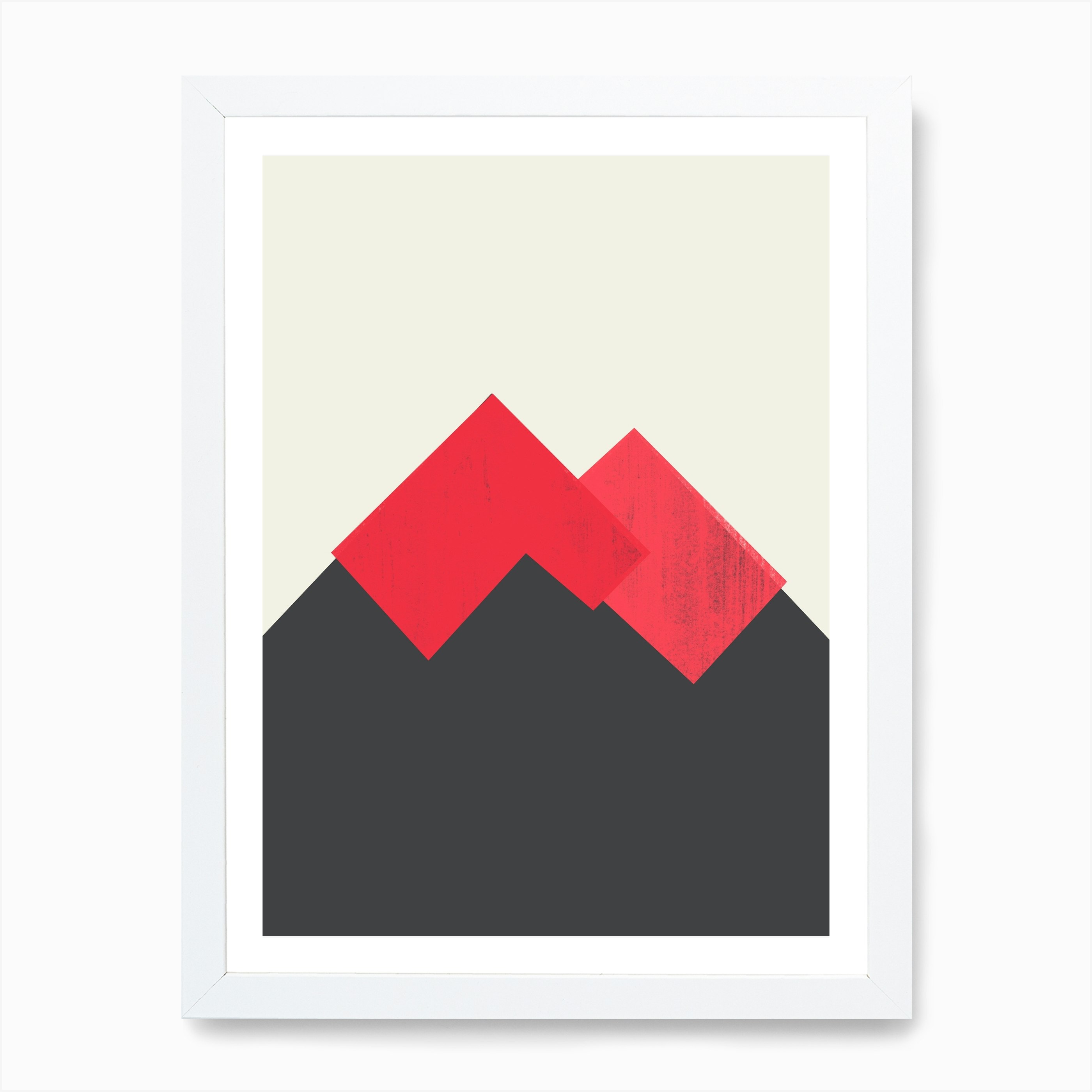 Pastel Mountains Ii Volcano Art Print By Trevor May Fy