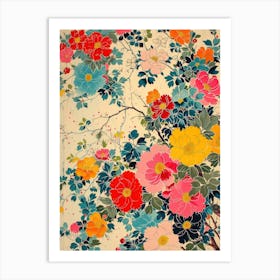 Great Japan Hokusai Japanese Flowers 18 Art Print