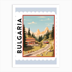 Bulgaria 3 Travel Stamp Poster Art Print