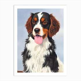 Welsh Springer Spaniel Watercolour Dog Art Print