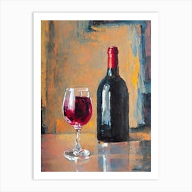Provence Rosé 1 Oil Painting Cocktail Poster Art Print