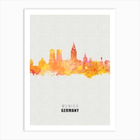 Munich Germany City watercolor Art Print