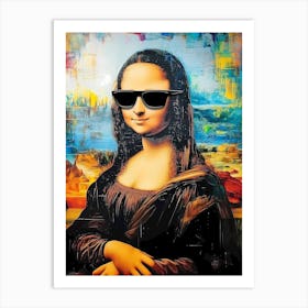 Mona Lisa In Shades Art Print