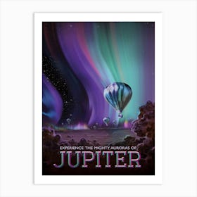 Jupiter NASA Space Vintage Style Poster Art Print