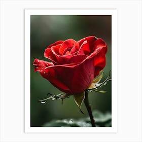 Red Rose 4 Art Print