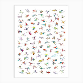 Skiers 1 Art Print