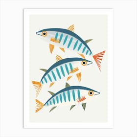 Three Mackerel Art Print