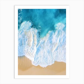 Aerial View Of A Beach 36 Art Print