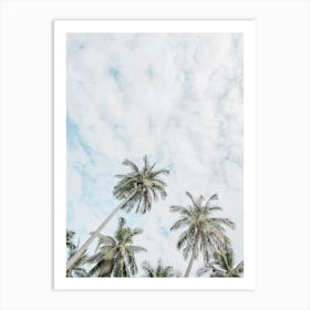 Palm Trees In The Sky In Indonesia Art Print