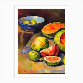 Bitter Melon Cezanne Style vegetable Art Print