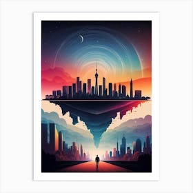 Futuristic Cityscape 7 Art Print