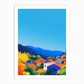 Karuizawa Japan 2 Colourful Illustration Art Print