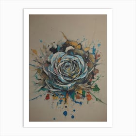 Blue Rose Art Print