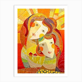 Two Women 2 Art Print