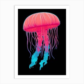 Turritopsis Dohrnii Importal Jellyfish Pop Art 4 Art Print