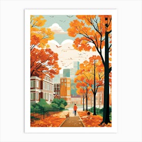 Washington In Autumn Fall Travel Art 1 Art Print