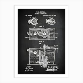 Water Valve Tank Bathroom Wall Decor Plumber Decor Plumbing Art Bathroom Patent Art Plumbing Diagram Patent Blueprint Cp6901 Art Print