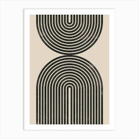 Arch Line Patterns Art Print