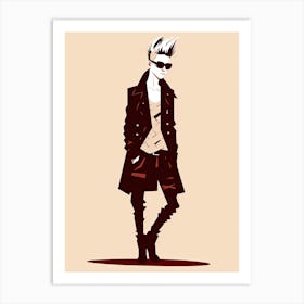 Contemporary Punk Rebellion Art Print