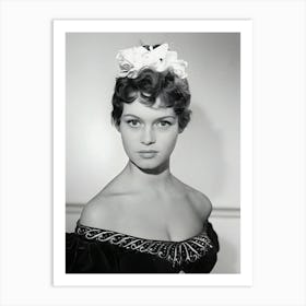 French Actress Brigitte Bardot On The Set Of Le Fils De Caroline Cherie Art Print