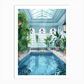 Swimming Pool In The House 2 Art Print