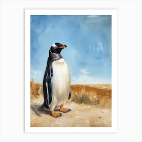 Adlie Penguin Salisbury Plain Oil Painting 3 Art Print