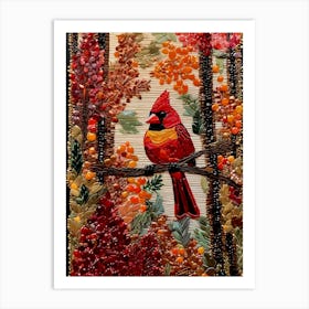 Cardinal Bird Art Print