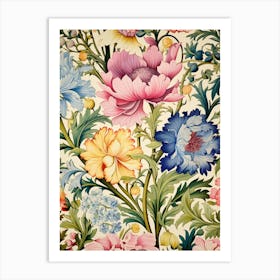 Floral Wallpaper 161 Art Print