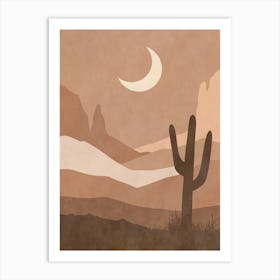 Desert Landscape - Desert Stock Videos & Royalty-Free Footage Art Print