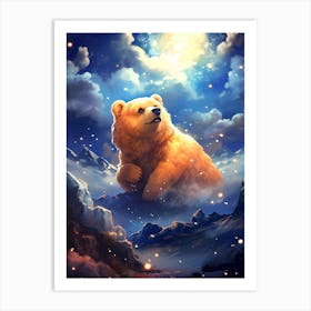 Bear In The Sky Art Print