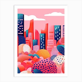 Sydney, Illustration In The Style Of Pop Art 3 Art Print