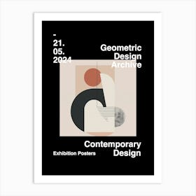 Geometric Design Archive Poster 06 Art Print
