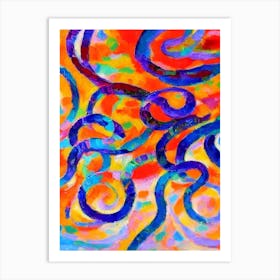 Glass Octopus Matisse Inspired Art Print