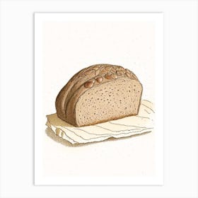 Buckwheat Bread Bakery Product Quentin Blake Illustration 1 Art Print