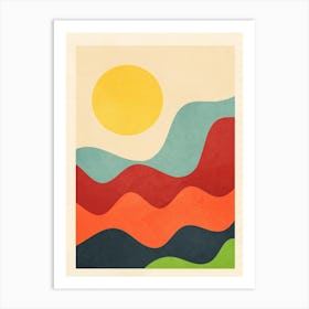 Sunlight Retro I Art Print