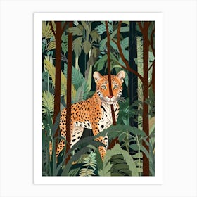 Jaguar In The Jungle Art Print