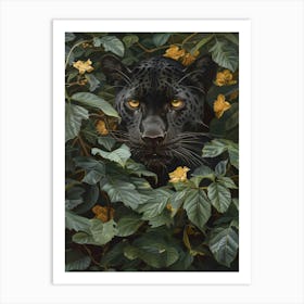 Black Jaguar 1 Art Print