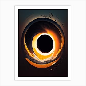 Black Hole Comic Space Space Art Print