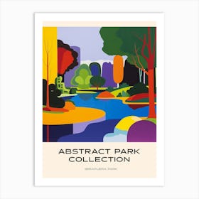 Abstract Park Collection Poster Ibirapuera Park Sao Paulo 2 Art Print