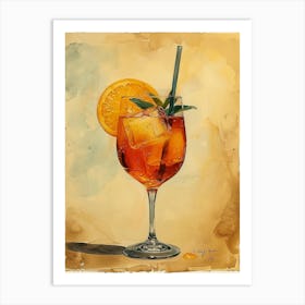 Aperol Spritz Orange 81 Art Print