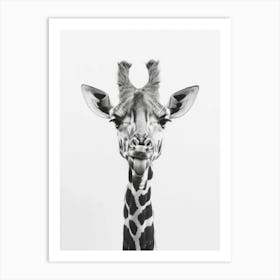 Giraffe Portrait 1 Art Print