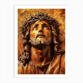 Jesus With Crown Of Thorns 1 Poster