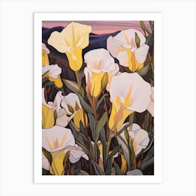 Evening Primrose 2 Flower Painting Art Print