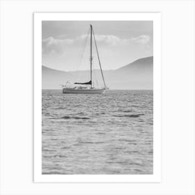 Sailboat In The Sea Art Print