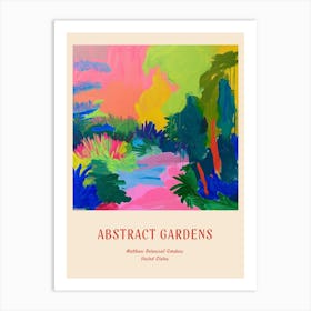Colourful Gardens Matthaei Botanical Gardens Usa 2 Red Poster Art Print