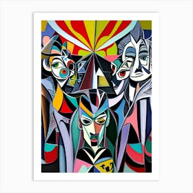 Cubism abstract Art Print