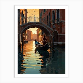 Venice Gondola Art Print