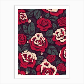 Gothic Roses Art Print